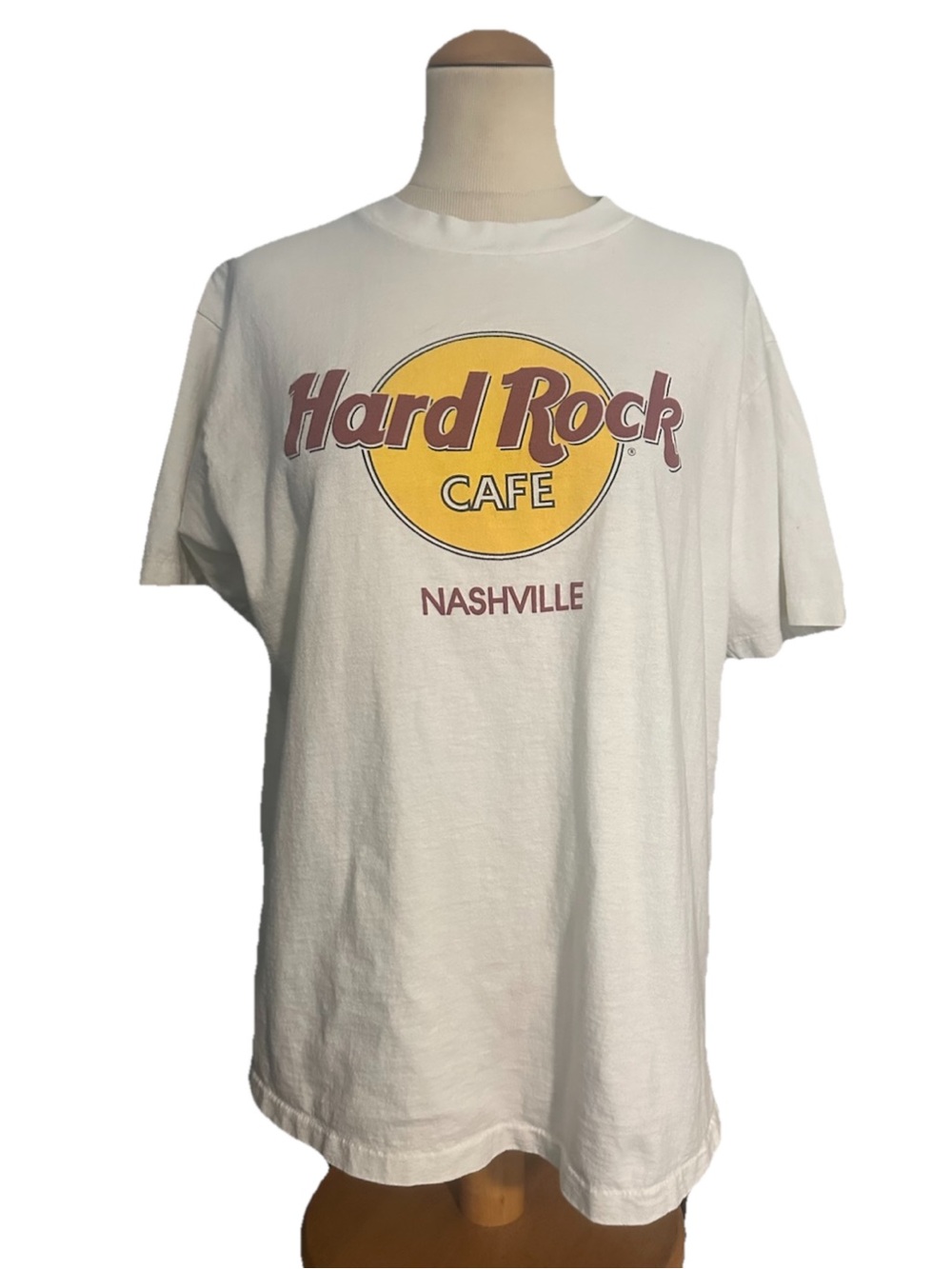 Hard Rock Cafe Nashville Cream Unisex Shirt Size L